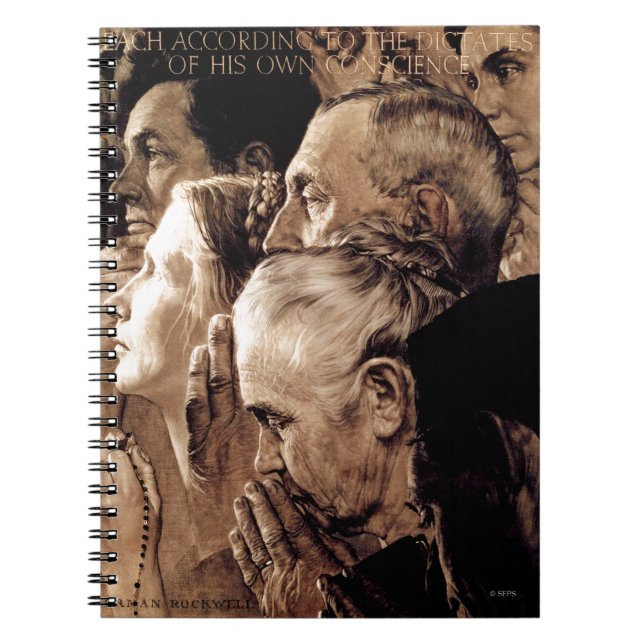 Freedom of Worship Spiral Notebook (Front)