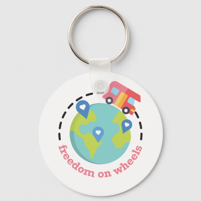 Freedom on Wheels Key Ring (Front)