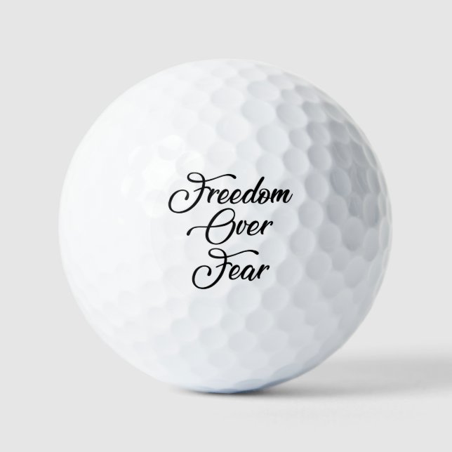 Freedom Over Fear Golf Balls (Front)