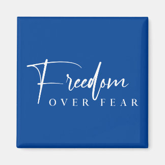 Freedom Over Fear Native American Veterans Day Magnet