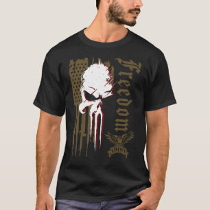 Freedom Over Fear Pro Gun USA Flag 2nd Amendment   T-Shirt