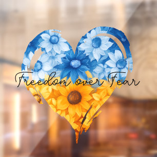Freedom Over Fear Sunflower Heart