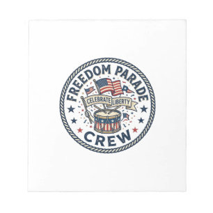 Freedom Parade Crew Patriotic Patriotic Parade Vin Notepad