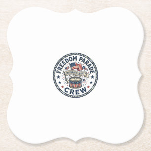Freedom Parade Crew Patriotic Patriotic Parade Vin Paper Coaster