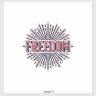 Freedom Patriotic Firework Vector Shirt Design_1