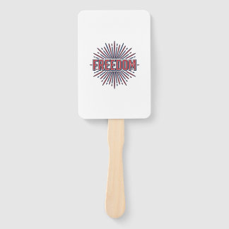 Freedom Patriotic Firework Vector Shirt Design_1 Hand Fan