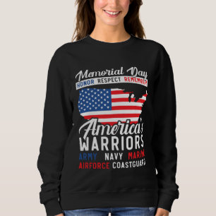 Freedom Patriotic Veteran USA Flag American Memori Sweatshirt