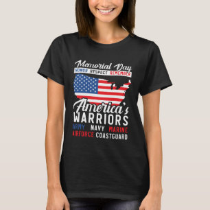Freedom Patriotic Veteran USA Flag American Memori T-Shirt