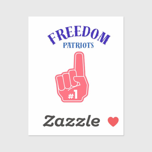 Freedom Patriots on a sticker (Sheet)