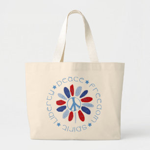 Freedom Peace and Spirit Tote Bags