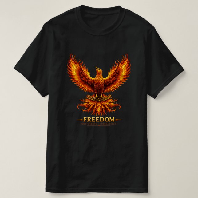 Freedom Phoenix Men's Graphic T-Shirt (Design Front)
