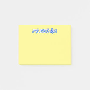 freedom post-it notes