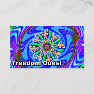 Freedom Quest (You May Change The Words) Business Card