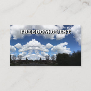 FREEDOM QUEST ( you may change the words ) Business Card