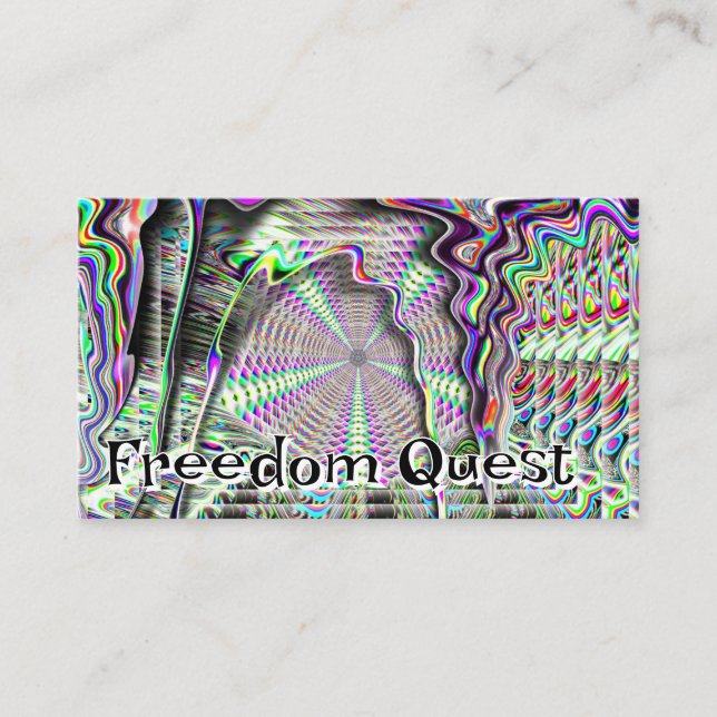 Freedom Quest ( you may change the words ) Business Card (Front)