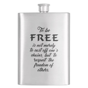 Freedom Quote flask