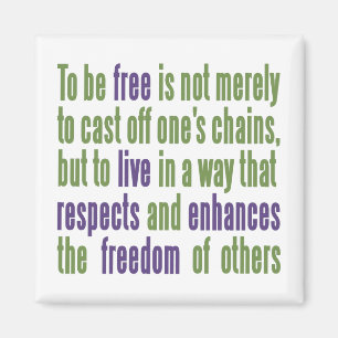 Freedom Quote magnet