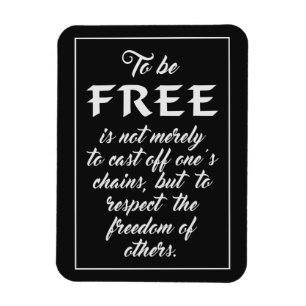 Freedom Quote magnet