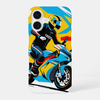 🏍️ Freedom Rider Silhouette Beneath Radiant iPhone 16 Case