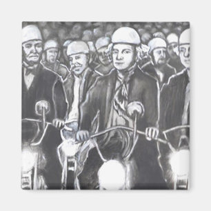 Freedom Riders, Charcoal Art Products Magnet