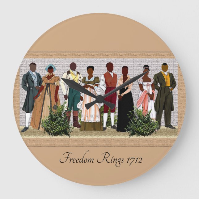 Freedom Rings 1712  Large Clock (Front)