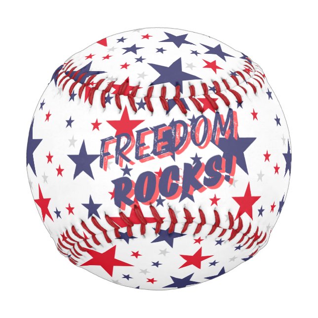 Freedom Rocks! Patriotic Baseball (Front)