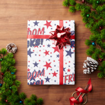 Freedom Rocks! Patriotic Wrapping Paper