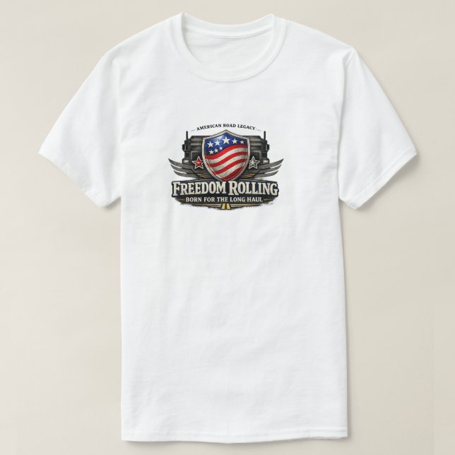 Freedom Rolling Trucker Shirt – Born for the Long (Design Front)