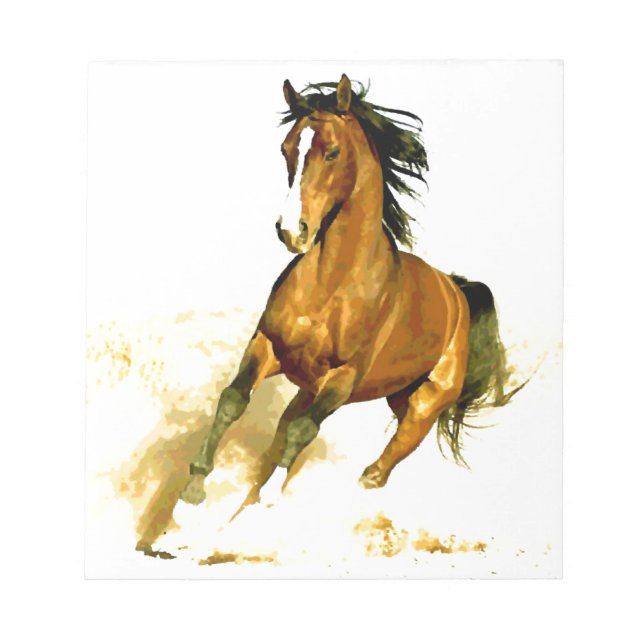 Freedom - Running Horse Notepad (Front)
