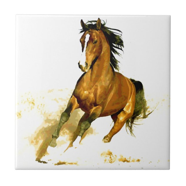 Freedom - Running Horse Tile (Front)