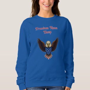 Freedom Runs Deep Patriotic American Spirit Design Sweatshirt