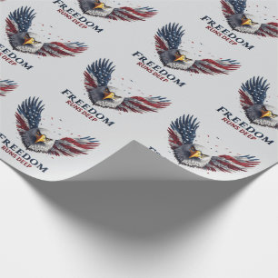 Freedom Runs Deep Patriotic USA Pride Decal Wrapping Paper