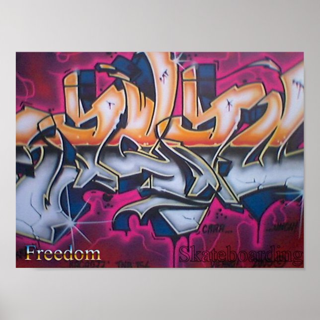 Freedom Skateboarding Poster #2 (Front)