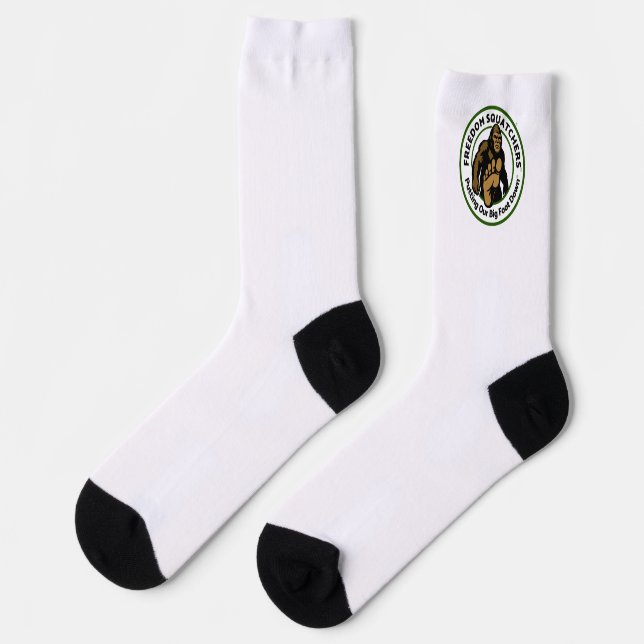 Freedom Squatchers "Big Foot Down" Socks (Left)