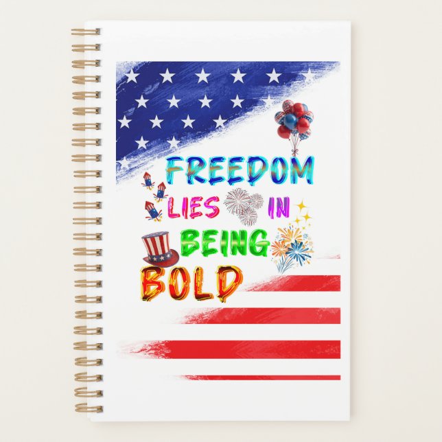 Freedom Stationery Lies In Being Bold Planner (Front)