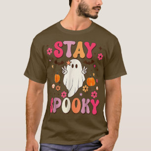 Freedom Stay Spooky Cute Halloween Ghost Bats Spoo T-Shirt