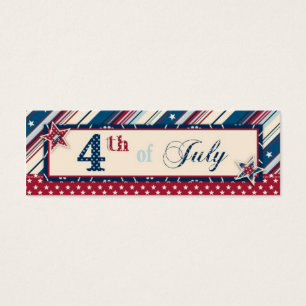 Freedom Stripe Skinny Gift Tag