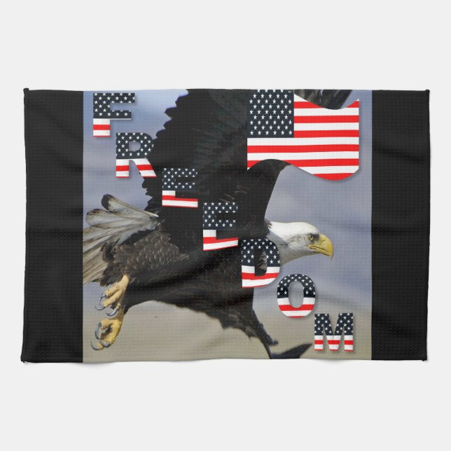 freedom tea towel (Horizontal)