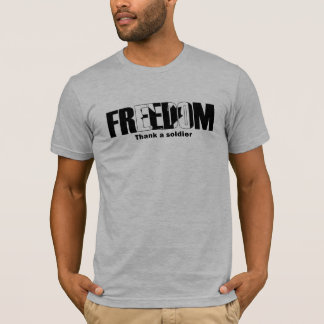 Freedom Thank a soldier Canadian T-Shirt