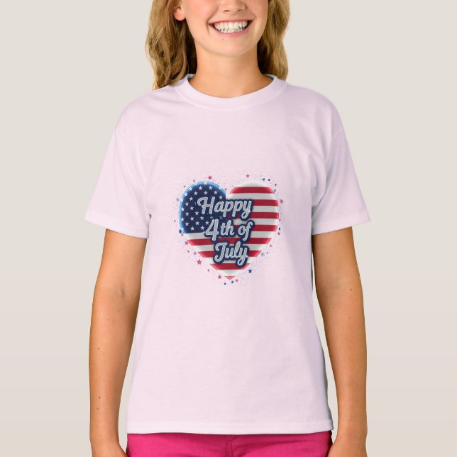 Freedom Threads: Bold American Pride Prints T-Shirt (Front)