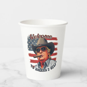 Freedom to American’s Gulf American Trump  Paper Cups