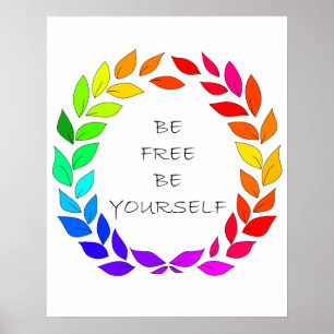 Freedom to be yourself poster