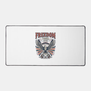 Freedom Tour 1776 Vintage Eagle Patriotic Shirt_1 Desk Mat