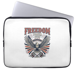 Freedom Tour 1776 Vintage Eagle Patriotic Shirt_1 Laptop Sleeve