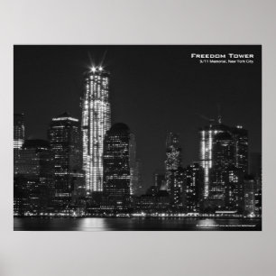 Freedom Tower 911 NYC Poster 24x18