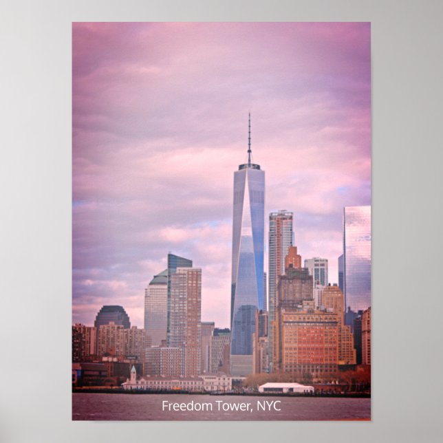 Freedom Tower Manhattan New York Cityscape Poster (Front)