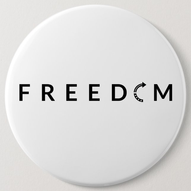 Freedom Turning Point 6 Cm Round Badge (Front)