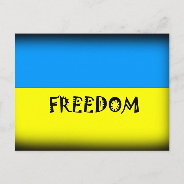 Freedom Ukraine  Print Postcard (Front)