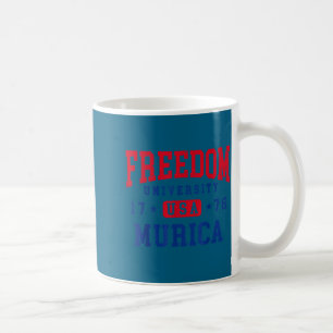 Freedom University Usa Murica Artwork Coffee Mug