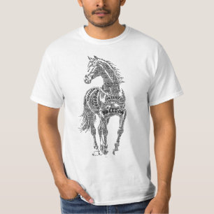 Freedom Untamed Legend Horse Typography T-Shirt
